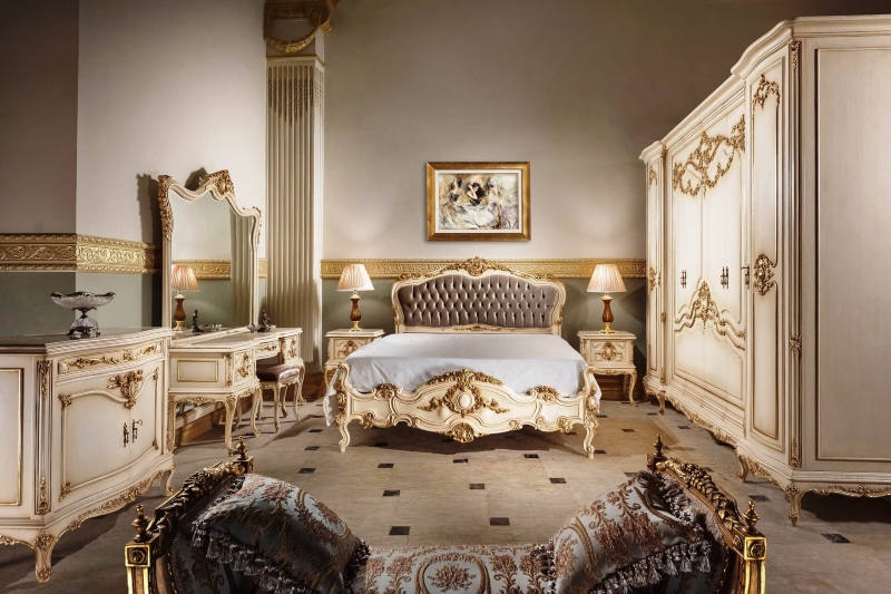Phòng ngủ biệt thự kiểu Pháp