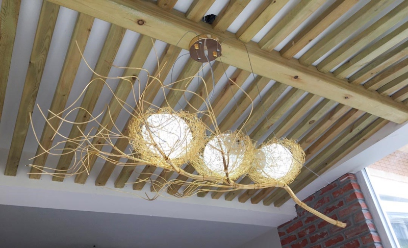 Đèn chùm thả trần trong trang trí nội thất biệt thự