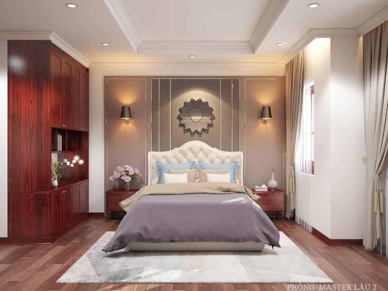 Phòng ngủ Master lầu 2 của ngôi nhà