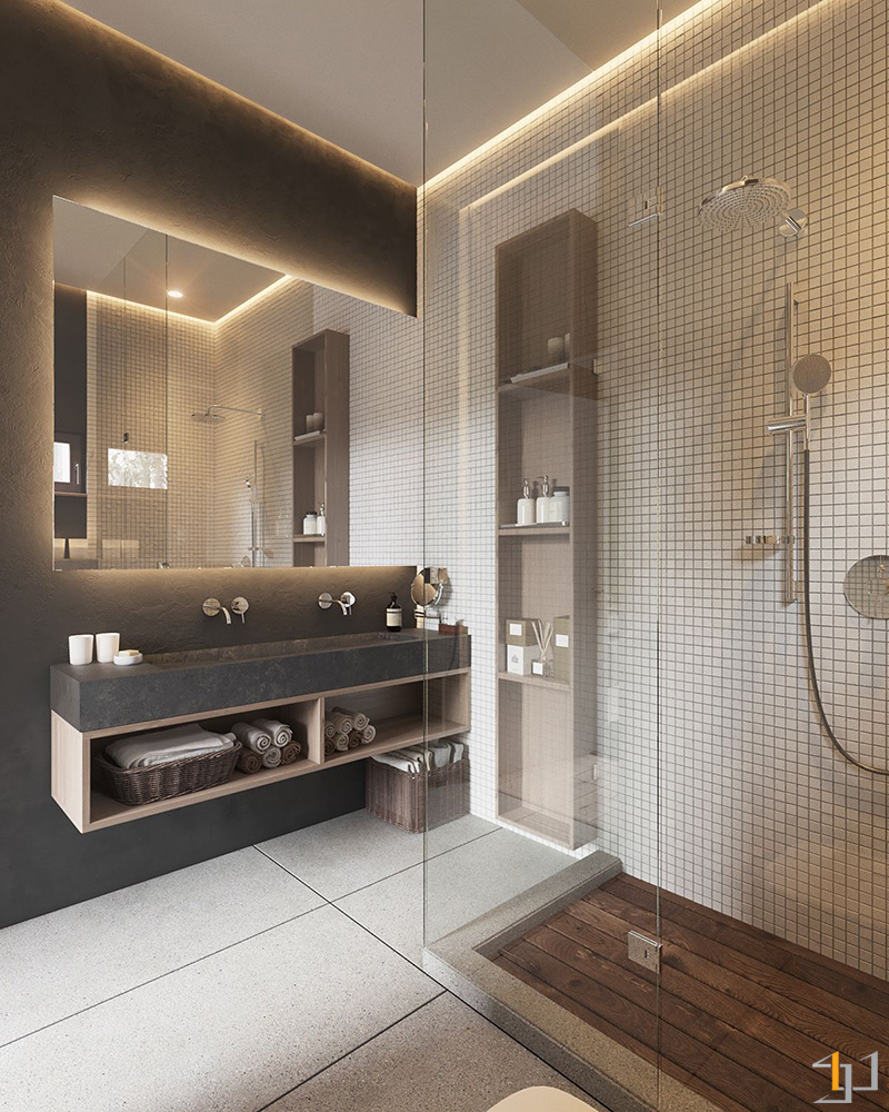 LED-lit-mirror-slate-benchtop-minimalist-bathroom
