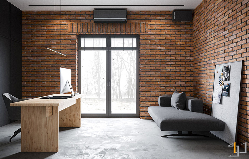 brick-decor-home-office