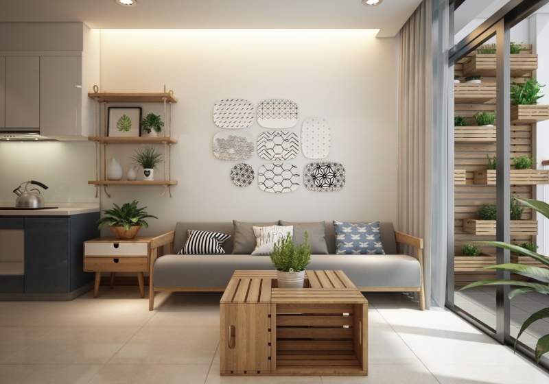 Thiết kế phòng khách phong cách Scandinavian