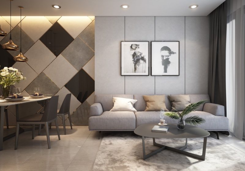 Tranh tường trang trí phòng khách độc đáo