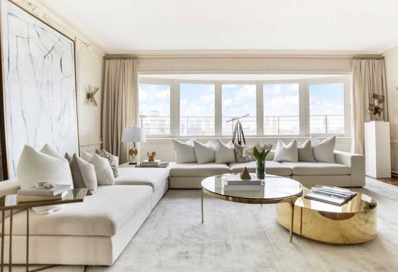 Nội thất phòng khách chung cư phong cách luxury