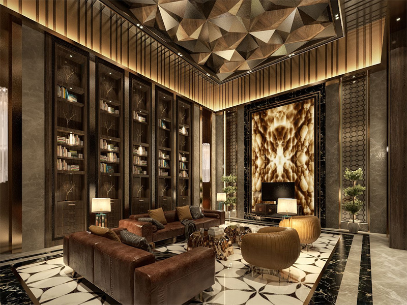 Không gian nội thất sang trọng được thiết kế theo phong cách Luxury
