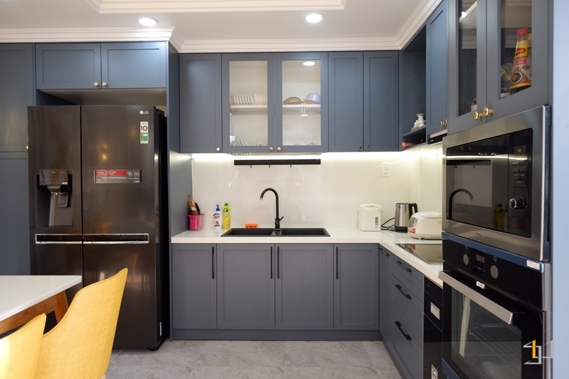 Thi công nội thất bếp hoàn thiện cho nhà phố