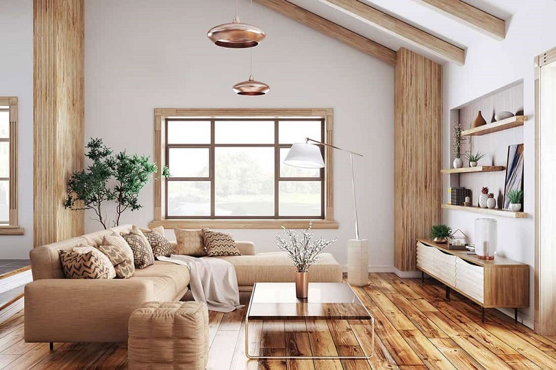 Vật dụng nội thất cơ bản cho phòng khách đơn giản