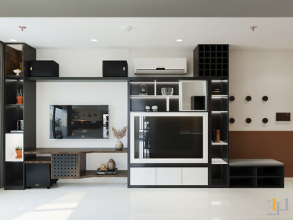 Kệ Tivi và tủ trang trí cho sảnh phòng khách