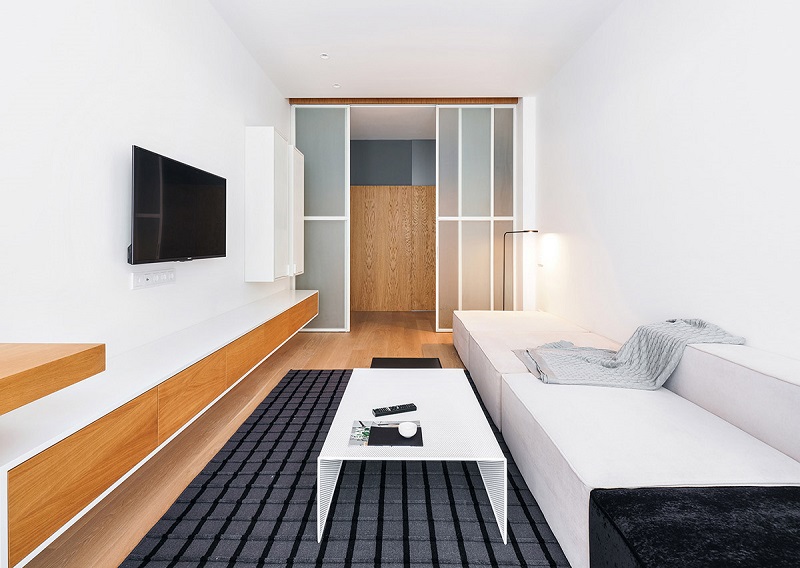 Phòng khách 12m2 15m2 16m2 có các hình dáng khác nhau