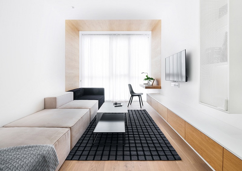 Sắp đặt nội thất hợp lý cho phòng khách 12m2 trở lên