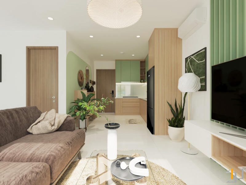 Nội thất trong phòng khách Vinhomes 2 được chọn lựa với phong cách hiện đại và tiện nghi. Các bộ ghế sofa, bàn trà và ghế bành có thể có thiết kế tối giản, với các đường nét sắc sảo và chất liệu chất lượng cao.