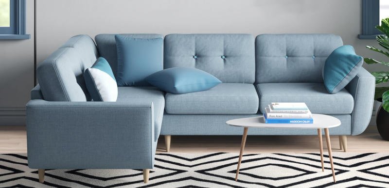 Sofa góc chữ G giúp tận dụng hiệu quả góc tường