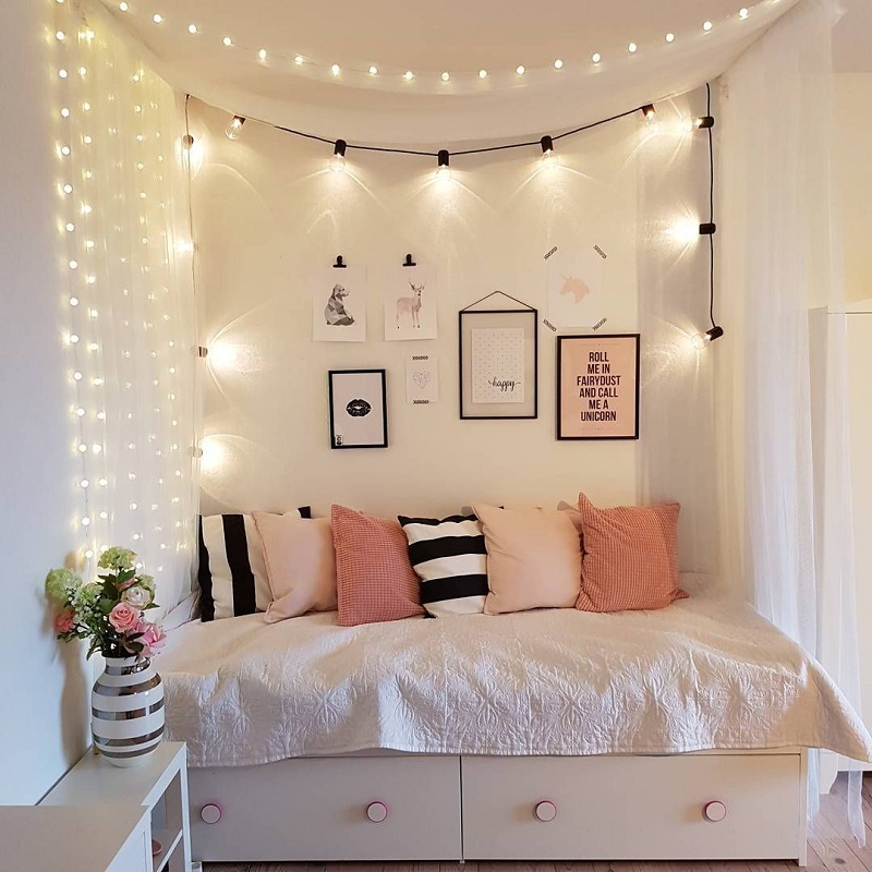 Căn phòng xinh xắn với màu hồng pastel