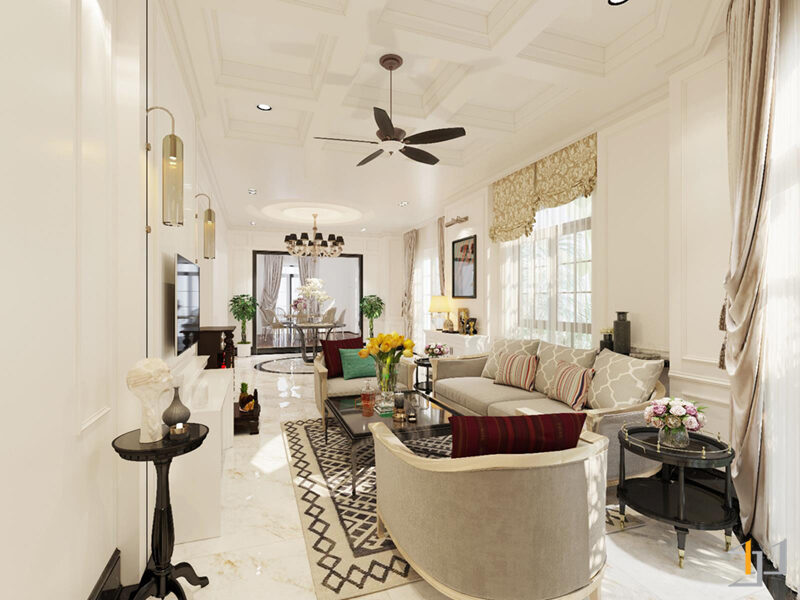 phòng khách sang trọng đẳng cấp