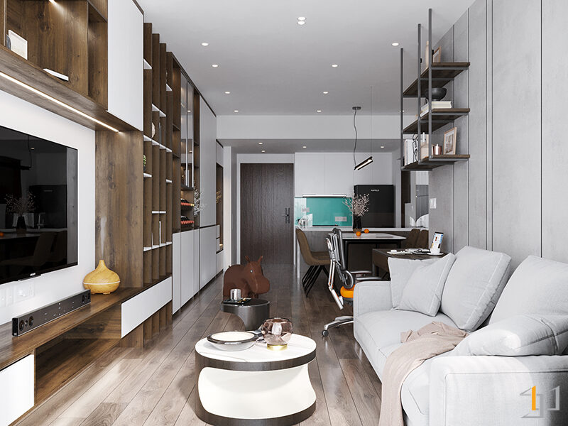 Không gian nội thất phòng khách hiện đại, tiện nghi