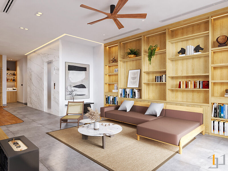 Thiết kế Nhà Phố 3 tầng Japan ấm cúng, yên bình