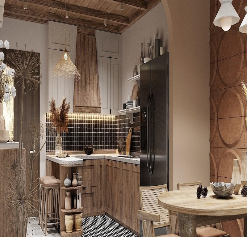 Sử dụng màu sắc tự nhiên trong phong cách Rustic