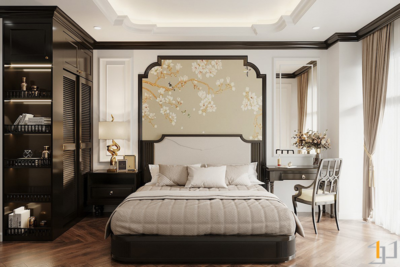 Phòng ngủ phong cách indochine