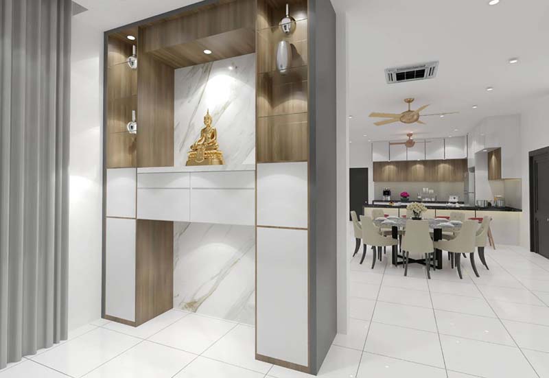 Thiết kế bàn thờ sang trọng