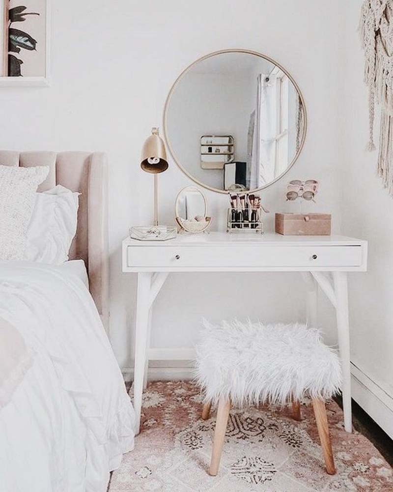 Mẫu bàn trang điểm phong cách Bắc Âu