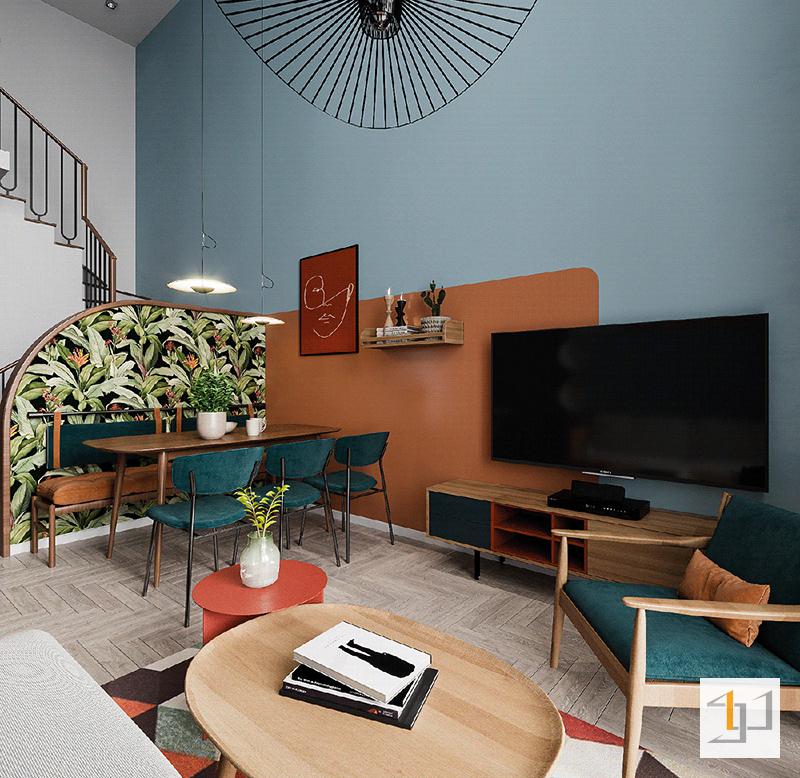 Lựa chọn màu sắc cho nội thất nhà chung cư 60m2 đẹp