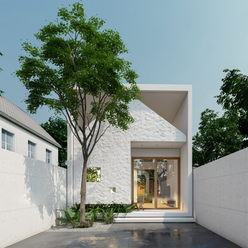 Thiết kế nhà cấp 4 với kiến trúc hiện đại, phá cách