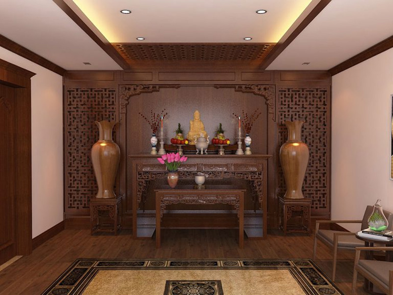 Mẫu phòng thờ Tân cổ điển 2