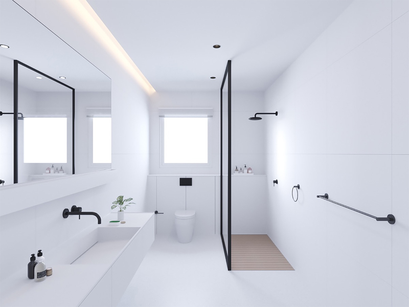Thiết kế phòng tắm căn hộ 2 phòng ngủ