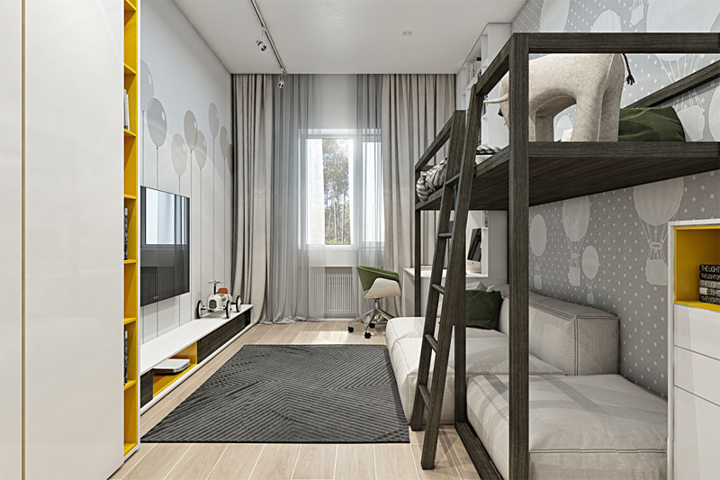 Thiết kế phòng ngủ nhỏ cho căn hộ 2 phòng ngủ