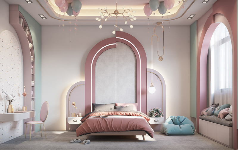 Thiết kế phòng ngủ nhỏ cho căn hộ 2 phòng ngủ