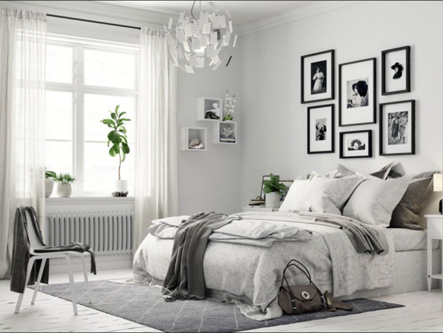 Phòng ngủ phong cách Bắc Âu mang âm hưởng nhẹ nhàng, trong trẻo và tinh tế