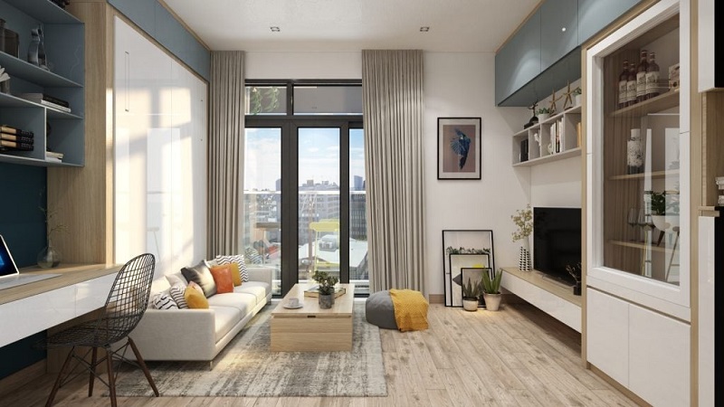 Bí quyết thiết kế căn hộ chung cư 45m2 2 phòng ngủ đẹp tiện nghi #1 Bí quyết thiết kế căn hộ chung cư 45m2 2 phòng ngủ đẹp tiện nghi