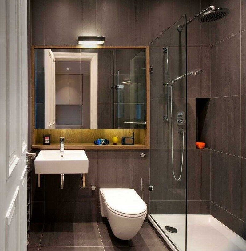 Phòng vệ sinh đơn giản cho căn hộ 40m2