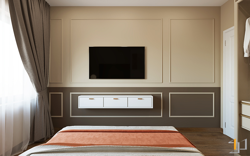Thiết kế phòng ngủ đơn giản nhưng vẫn sang trọng