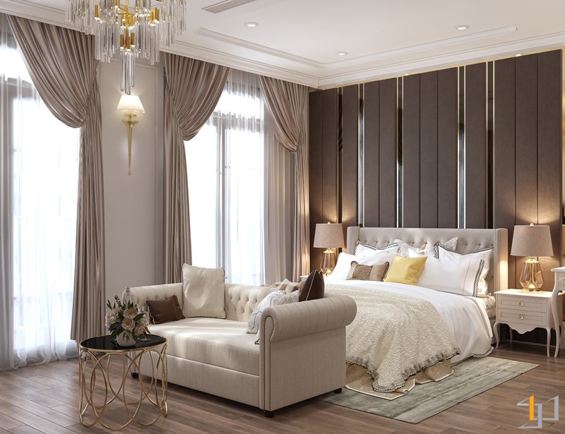 thi công nội thất nhà phố tân cổ điển