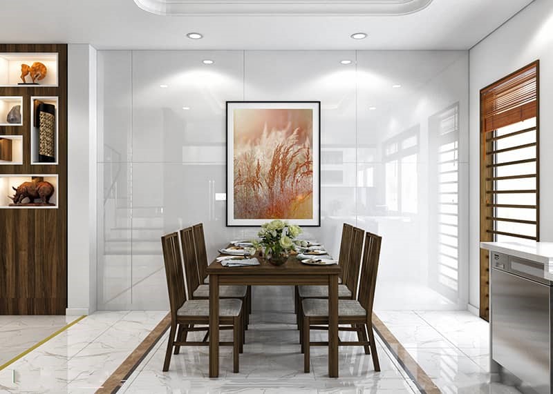 Bộ bàn ghế bằng gỗ cao cấp