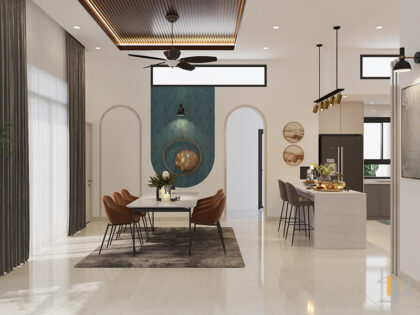 Hình ảnh nội thất phòng bếp nhà phố Daknong