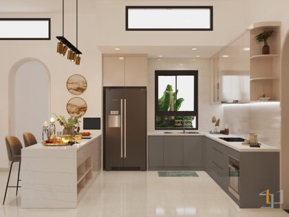 Thi công phòng bếp nhà phố Daknong