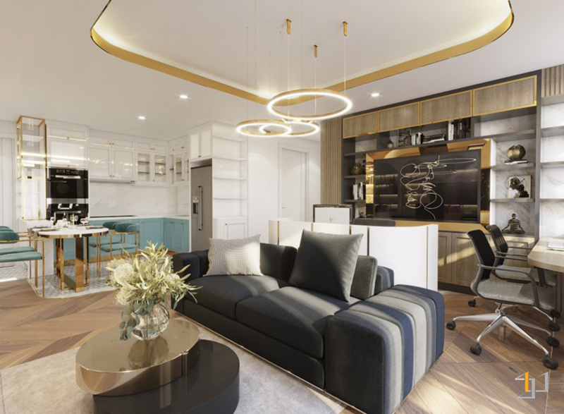 Căn hộ chung cư phong cách Tân cổ điển do S-housing thực hiện