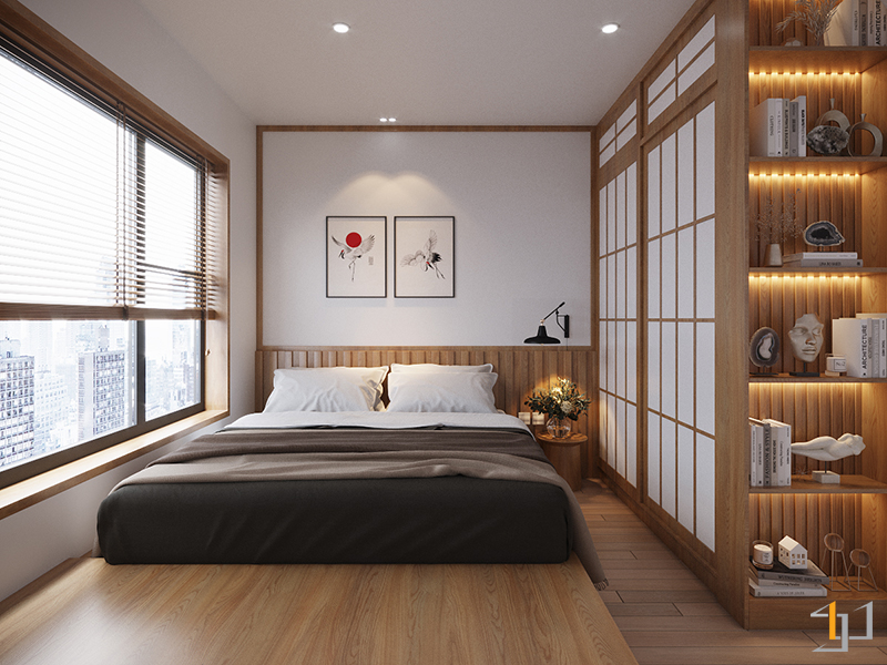 Dự án thiết kế thi công nội thất chung cư trọn gói 1PN Vinhomes Japan S-housing