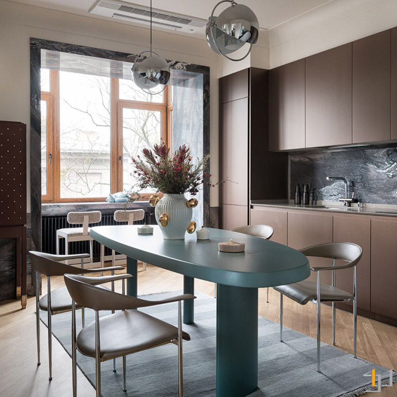 Dự án thiết kế thi công căn hộ chung cư 2PN phong cách Mid-Century S-housing