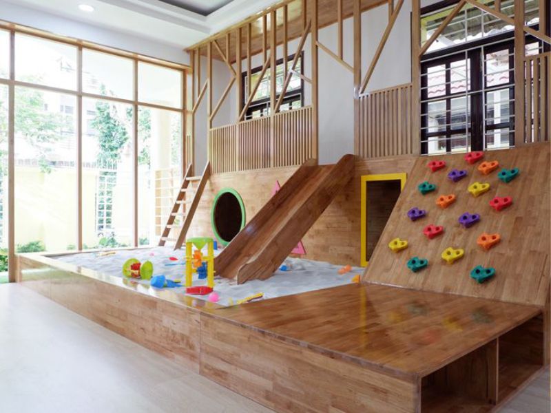 Thi công trường mầm non Montessori – Chị Huyền