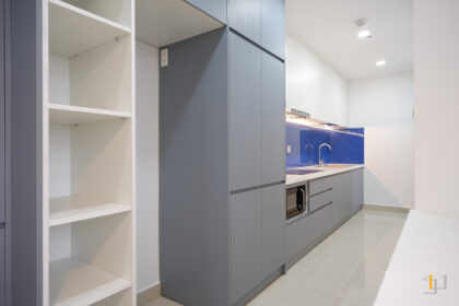 Hình ảnh hoàn thiện thi công nội thất tủ thiết bị và tủ khô bếp