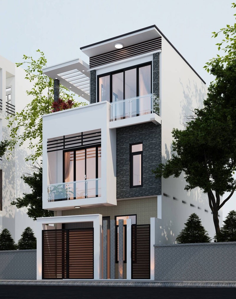 Nhà phố phong cách hiện đại