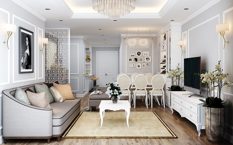 Nhà phố phong cách tân cổ điển với vẻ đẹp vượt thời gian