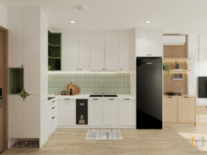 Thiết kế nội thất phòng bếp hiện đại tiện nghi