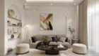 Thiết kế nội thất phòng khách nhà phố 4 tầng Modern