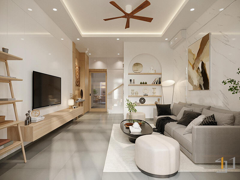 Không gian mở thoáng đãng với cấu trúc liên thông