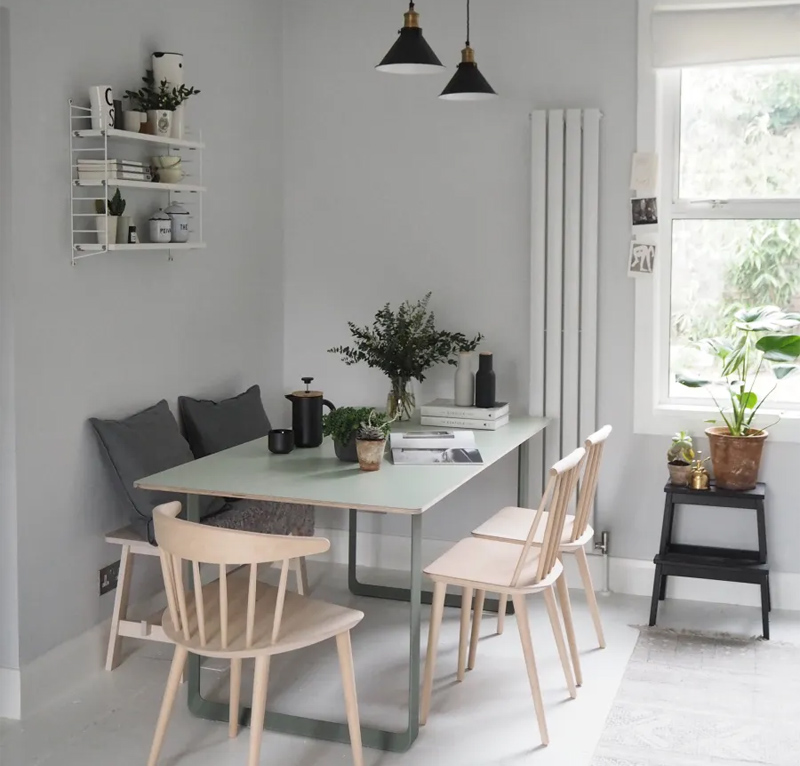 Kiểu dáng hình chữ nhật với tông màu xanh pastel tươi trẻ
