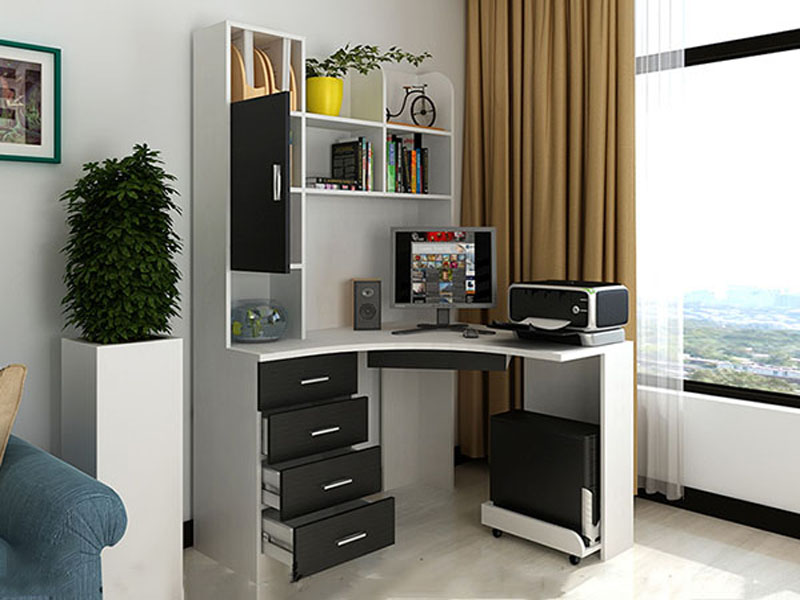 Bàn học thiết kế độc đáo với nhiều hộc tủ